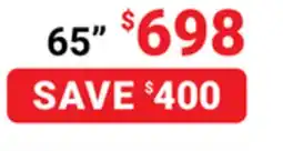 Visions Electronics 65 TCL QD-Mini LED offer