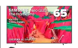 Visions Electronics SAMSUNG 65 Neo QLED The Frame Pro NATIVE 120Hz PANEL offer