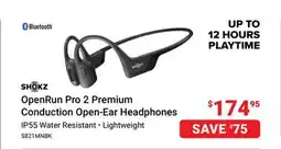 Visions Electronics Shokz OpenRun Pro 2 Premium Conduction Open-Ear Headphones offer