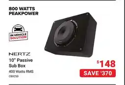 Visions Electronics Hertz 10 Passive Sub Box offer