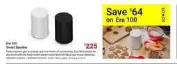 Visions Electronics Sonos Era 100 Smart Speaker offer