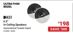 Visions Electronics KEF 6.5 In-Ceiling Speakers offer