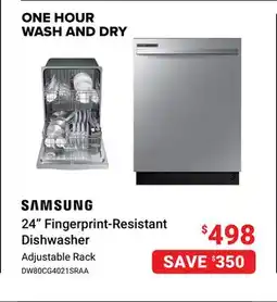Visions Electronics Samsung 24 Fingerprint-Resistant Dishwasher offer
