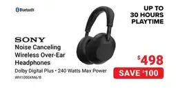 Visions Electronics Noise Canceling Wireless Over-Ear Headphones offer