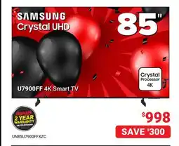 Visions Electronics Samsung 85 U7900FF 4K Smart TV offer