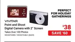 Visions Electronics Vivitar Point and Shoot Digital Camera with 2 Screen offer