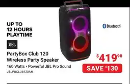 Visions Electronics JBL PartyBox Club 120 Wireless Party Speaker offer