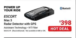 Visions Electronics Escort Max 3 Radar Detector with GPS offer