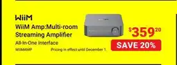 Visions Electronics WiiM Amp:Multi-room Streaming Amplifier offer