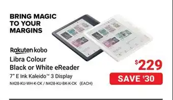 Visions Electronics Rakuten Kobo 7 E Ink Kaleido 3 Display offer