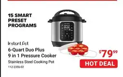 Visions Electronics Steel 6-Quart Duo Plus 9 in 1 Pressure Cooker offer