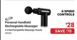Visions Electronics ilive Interchangeable Personal Handheld Rechargeable Massager offer