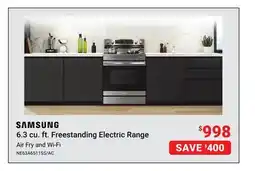 Visions Electronics Samsung 6.3 cu. ft. Freestanding Electric Range offer