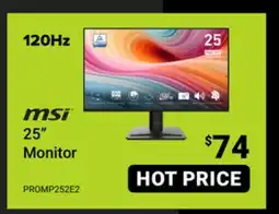 Visions Electronics 25 Monitor 120Hz offer