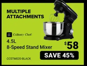 Visions Electronics 4.5L 8-Speed Stand Mixer offer