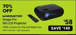 Visions Electronics Monster Image Pro HD LCD Projector offer