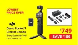 Visions Electronics DJI Osmo Pocket 3 Creator Combo offer