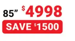 Visions Electronics 85 XR90 4K Smart TV offer