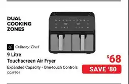 Visions Electronics Culinary chef 9 Litre Touchscreen Air Fryer offer