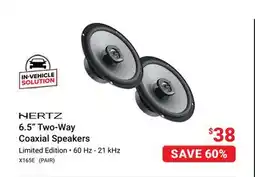 Visions Electronics Hertz 6.5 Two-Way Coaxial Speakers offer