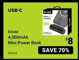 Visions Electronics boost 4,000mAh Mini Power Bank USB-C offer