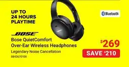 Visions Electronics Bose QuietComfort Over-Ear Wireless Headphones offer