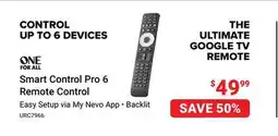 Visions Electronics Smart Control Pro 6 Remote Control offer