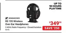 Visions Electronics Sennheiser RS 195 Wireless Over-Ear Headphones offer