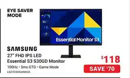 Visions Electronics 24 FHD IPS LED Essential S3 S30GD Monitor offer