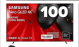 Visions Electronics Samsung 100 QN80F 4K Smart TV offer