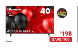 Visions Electronics Hisense 40 A4NF Full HD Smart TV offer