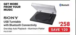 Visions Electronics Sony USB Turntable with Bluetooth Connectivity offer