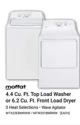 Visions Electronics Moffat 4.4 Cu. Ft. Top Load Washer offer