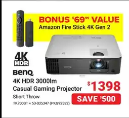 Visions Electronics 4K HDR 3000lm Casual Gaming Projector offer