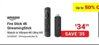 Visions Electronics Amazon Fire Stick 4K StreamingStick offer