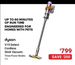 Visions Electronics Dyson V15 Detect Cordless Stick Vacuum offer