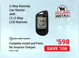Visions Electronics Idatastart 2-Way Remote Car Starter with (1) 2-Way LCD Remote offer