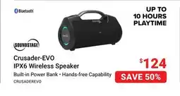 Visions Electronics Soundstage Crusader-EVO IPX6 Wireless Speaker offer