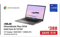 Visions Electronics Asus Chromebook Plus CX34 Intel Core i3-1215U offer