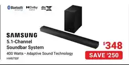 Visions Electronics Samsung 5.1-Channel Soundbar System offer