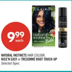 Shoppers Drug Mart NATURAL INSTINCTS HAIR COLOUR, NICE'N EASY or TRESEMMÉ ROOT TOUCH-UP offer