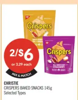 Shoppers Drug Mart CHRISTIE CRISPERS BAKED SNACKS offer