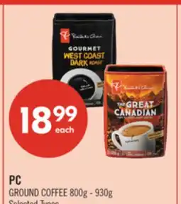 Shoppers Drug Mart PC GROUND COFFEE 800g - 930g offer