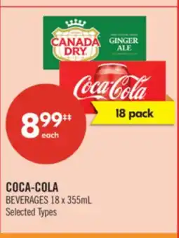 Shoppers Drug Mart COCA-COLA BEVERAGES 18 x 355mL offer