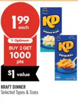 Shoppers Drug Mart KRAFT DINNER offer
