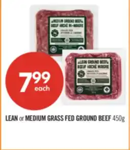Shoppers Drug Mart LEAN or MEDIUM GRASS FED GROUND BEEF offer