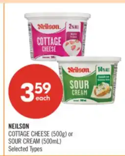 Shoppers Drug Mart NEILSON COTTAGE CHEESE (500g) or SOUR CREAM (500mL) offer