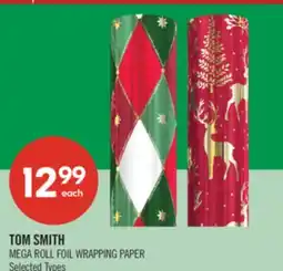Shoppers Drug Mart TOM SMITH MEGA ROLL FOIL WRAPPING PAPER offer