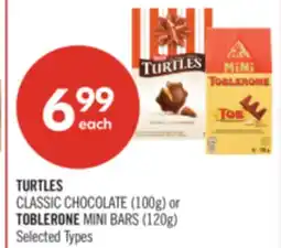Shoppers Drug Mart TURTLES CLASSIC CHOCOLATE (100g) or TOBLERONE MINI BARS (120g) offer