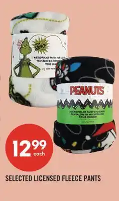Shoppers Drug Mart SELECTED LICENSED FLEECE PANTS offer
